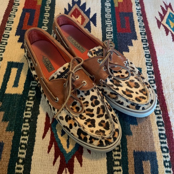 Sperry | Leopard and leather topsiders - Picture 2 of 5